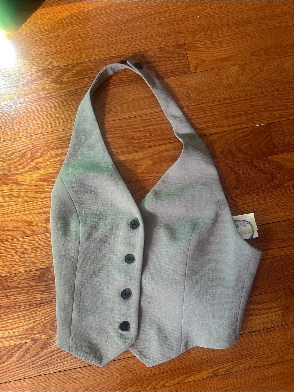 Aritzia Vito Vest - Crepette sun-dried olive size 0 brand new with tags. $118